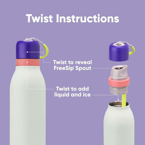 FreeSip® Twist - Purple/Green (Minty Horizons) - 24oz